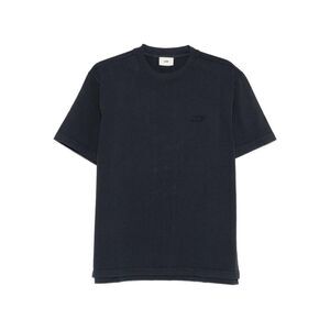AUTRY Men's Embroidered Logo Crew Neck T-Shirt Men BLUE T-Shirts